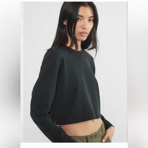 Sunday Best waffle knit cropped long sleeve